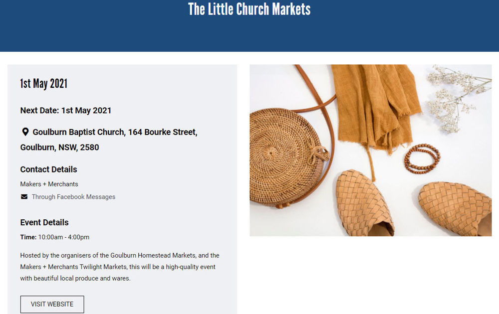 Little Church Markets Goulburn NSW